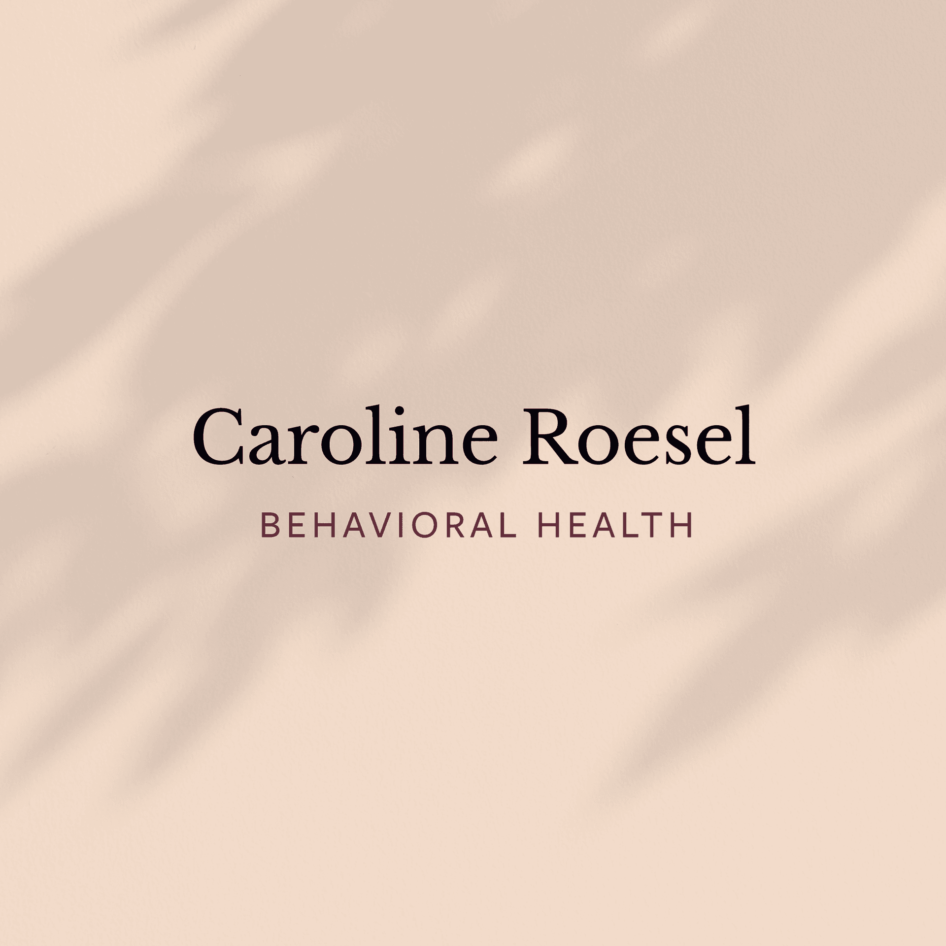 Caroline Roesel Behavioral Health brand application