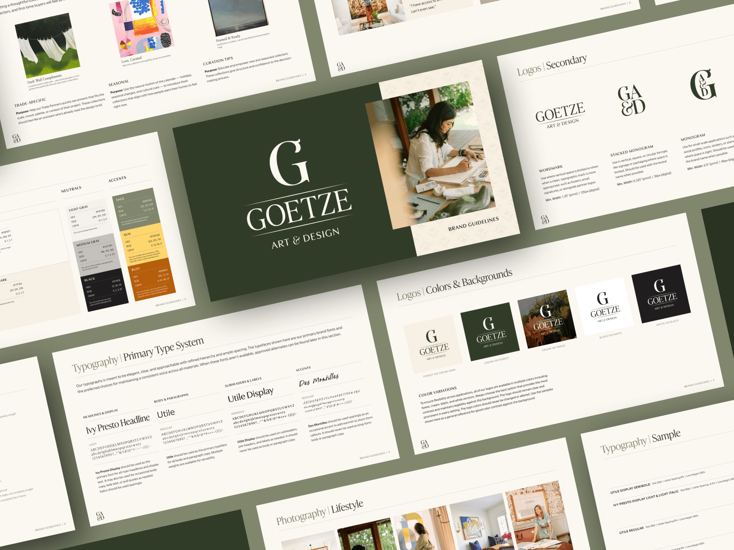 Goetze Art & Design custom G monogram and wordmark